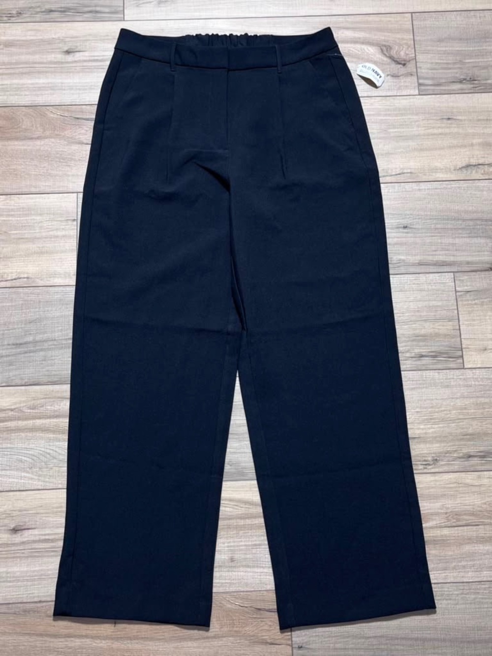 Old Navy Extra High Rise Pleated Taylor Wide Leg Trouser Pants Large Black